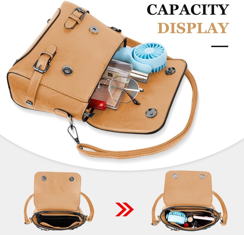 Gosect Shoulder Bag for Women, Cute Soft PU Leather Small Crossbody Purses Handbags, Trendy Underarm Bag Tote Purses for Women - Image 4